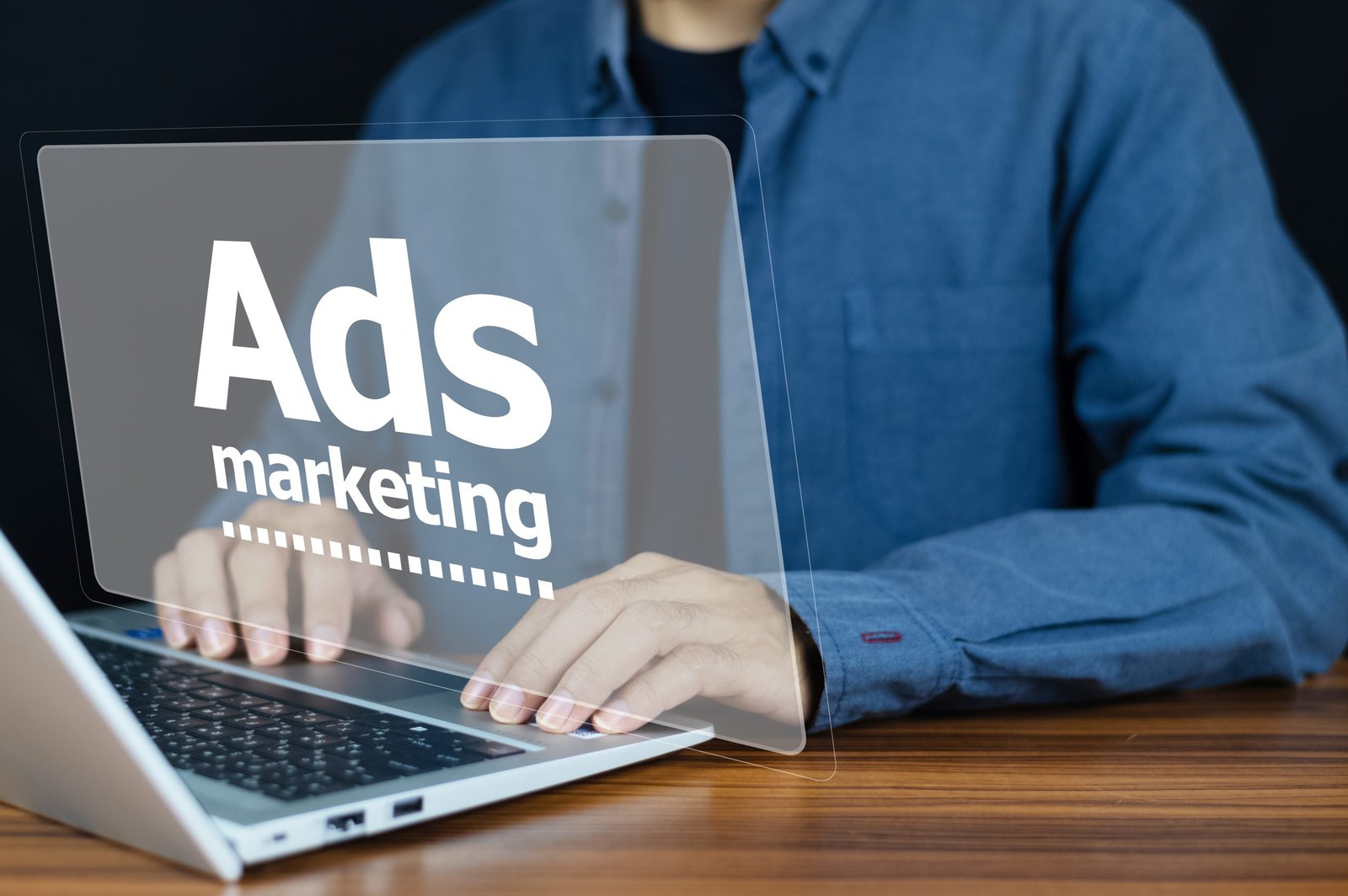 Businessman using Ads marketing on digital marketing concept, online advertisement, ad on website and social media. free classified ads in Karachi