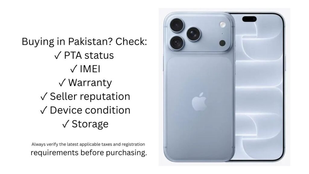 iPhone 18 Pro price in Pakistan and PTA information 2026