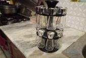 Masala Storage container 16 pcs Set Glass.