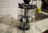 Masala Storage container 16 pcs Set Glass.