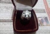 Palladium Ring with Zarkoon and Tarchi Stones