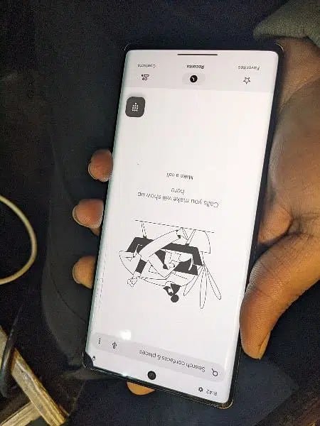 Google pixel 6 pro Non Pta Glass brack Screen pa Dot ha