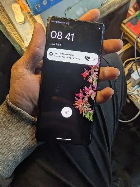 Google pixel 6 pro Non Pta Glass brack Screen pa Dot ha