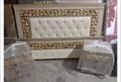 bed set, double bed, king size bed, poshish+polish bed, bed for sale
