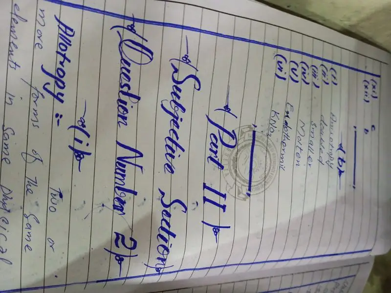 Hand Writing Assignment Work