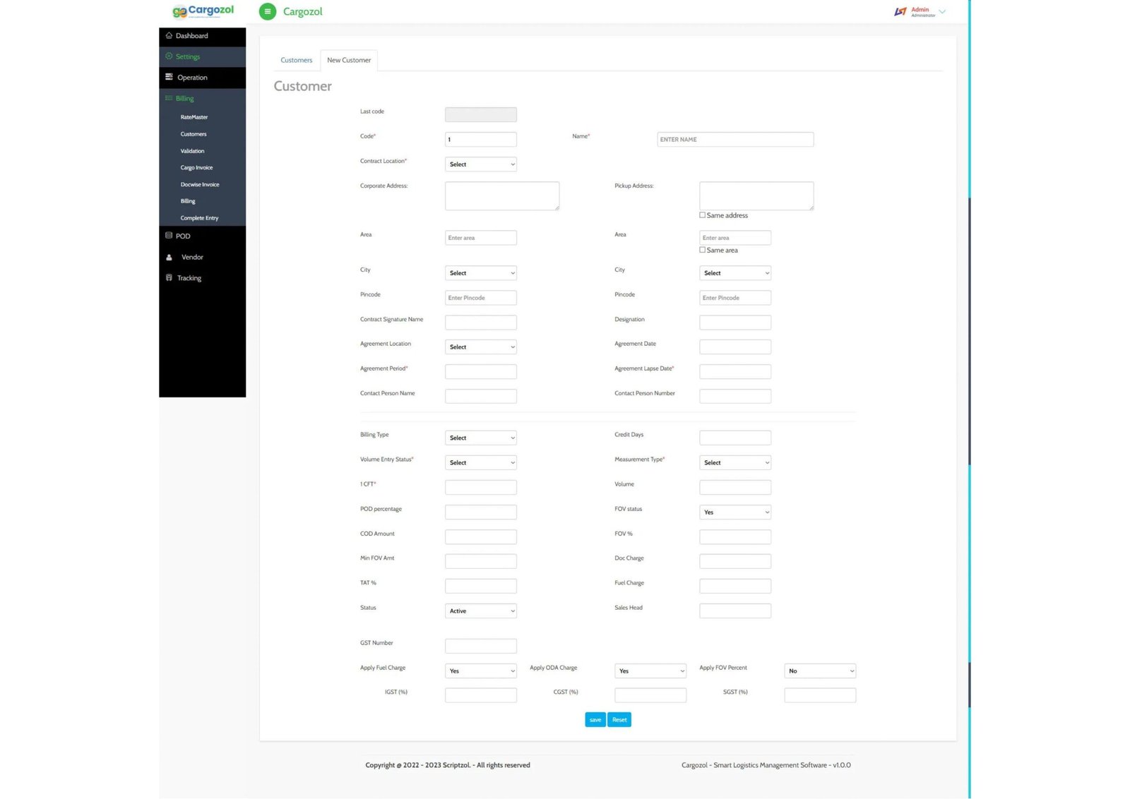 Cargozol Logistics Management Software – Scriptzol