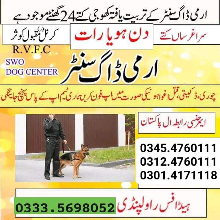 Army Dog Center Attock 03335699052