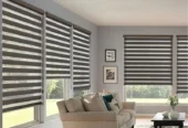 Roller Blinds / Wallpaper / Vinyl Floor / Wooden Floor / Flu