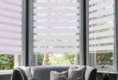Roller Blinds / Wallpaper / Vinyl Floor / Wooden Floor / Flu
