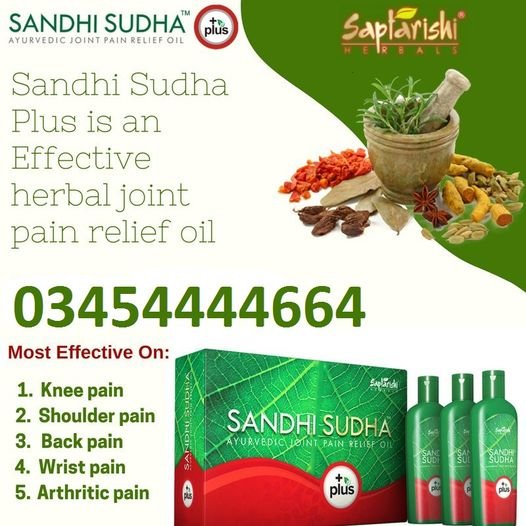 Plus Sandhi Sudha Oil in Pakistan Contact Number 03454444664