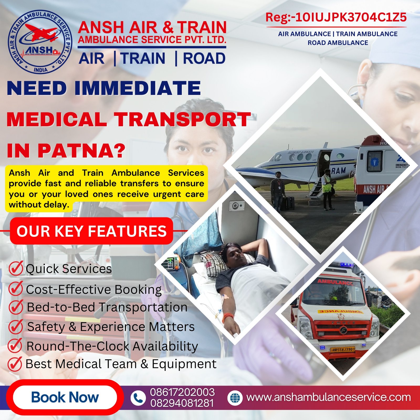 Get Ready to Shift by Ansh Air Ambulance Services in Ranchi