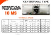 VOLDAM AIR CURTAIN CENTRIFUGAL TYPE