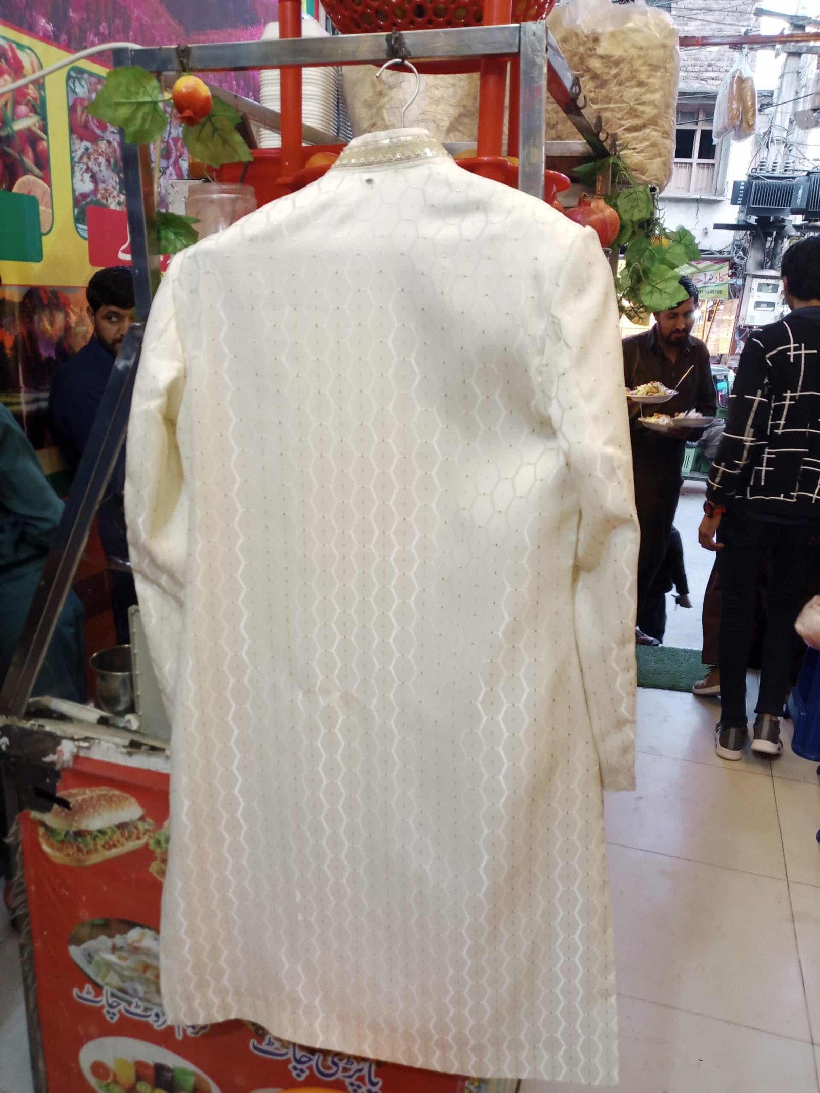 White Sherwani