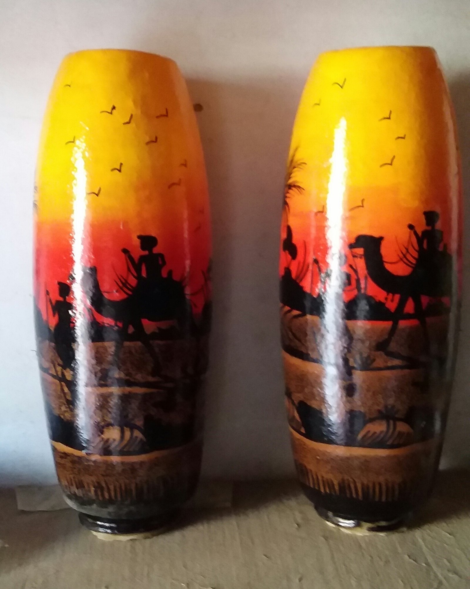 Camel skin lamp