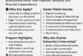 International Internship & Paid Training Opportunity