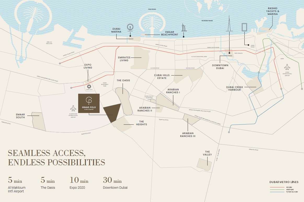 EMAAR GRAND POLO RESORTS 3Bedroom Town House 3.8M Dhs
