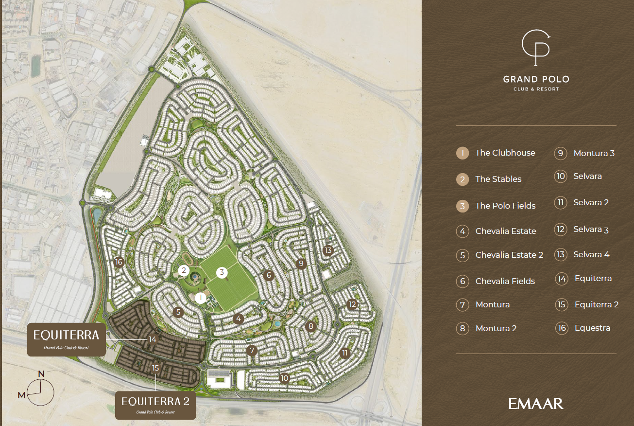 EMAAR GRAND POLO RESORTS 3Bedroom Town House 3.8M Dhs