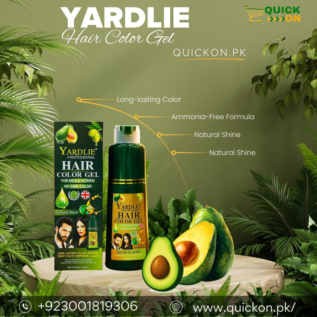 Yardlie Hair Color Gel in Pakistan – Instant Black Hair