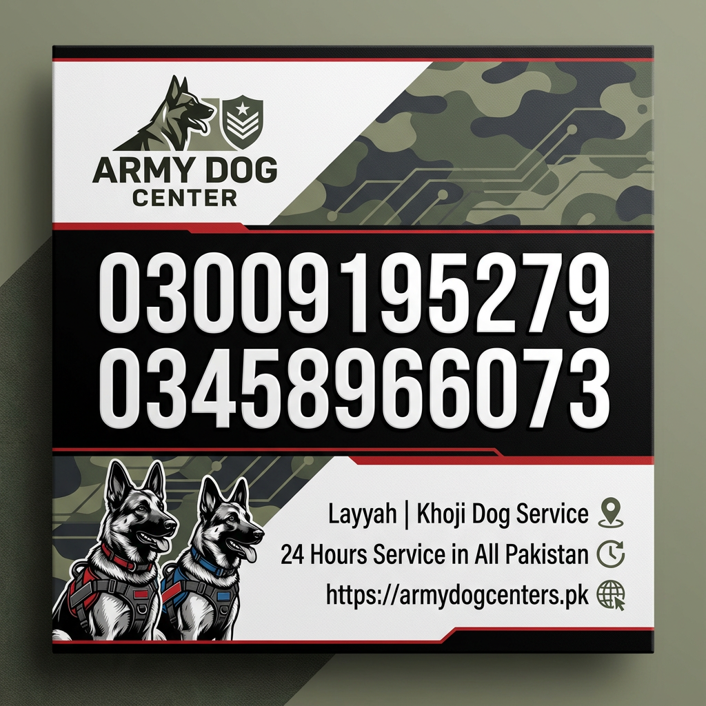 Army Dog Center 03009195279 | Khoji Dog Contact Number