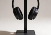 đ§ Personalized Black Hardwood Headphone Stand