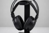 đ§ Personalized Black Hardwood Headphone Stand