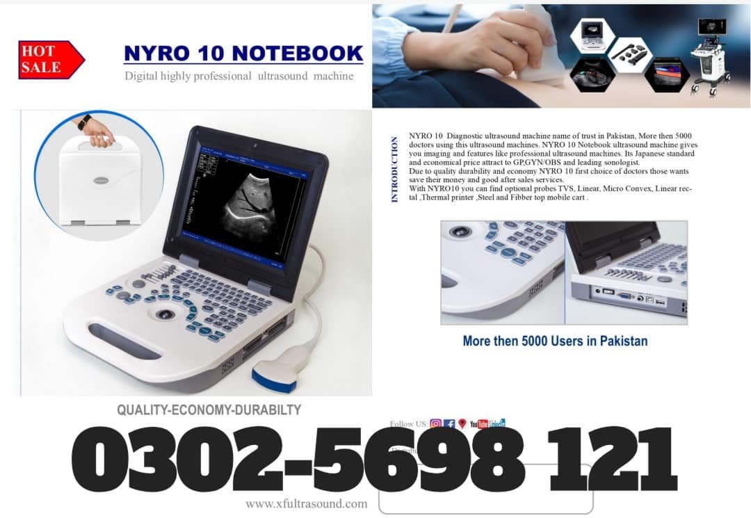 Nyro10 and D30 ultrasound machine available,