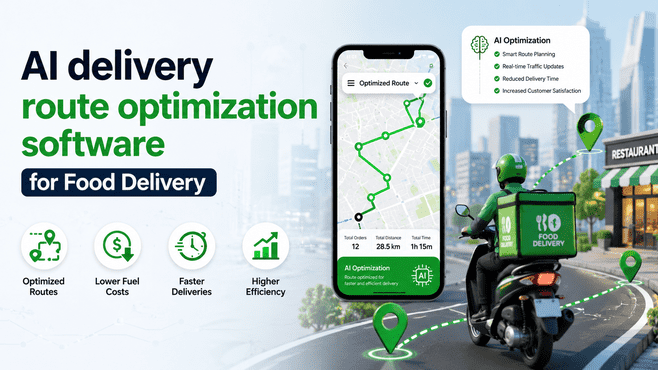 AI delivery route optimization software for Food Delivery