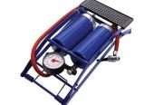 High Pressure Pump Double Air Cylinder Portable Foot Tyre Inflator