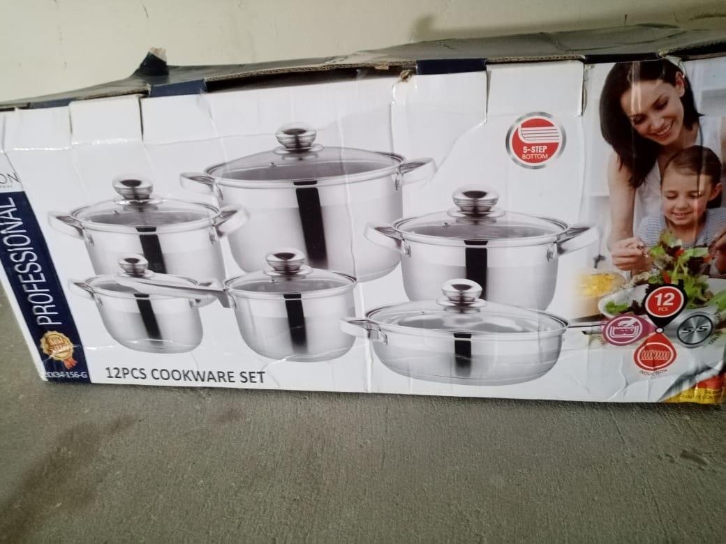 Be A Chief Imported Stainless Steel 12-Piece Cookware Set