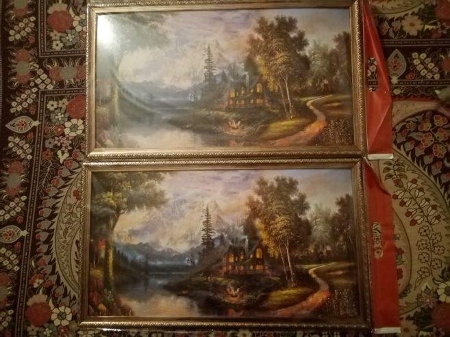 Wall Painting Pair Available For Sale