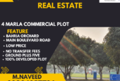 4 MARLA COMMERCIAL PLOT IN BAHRIA ORCHARD LAHORE