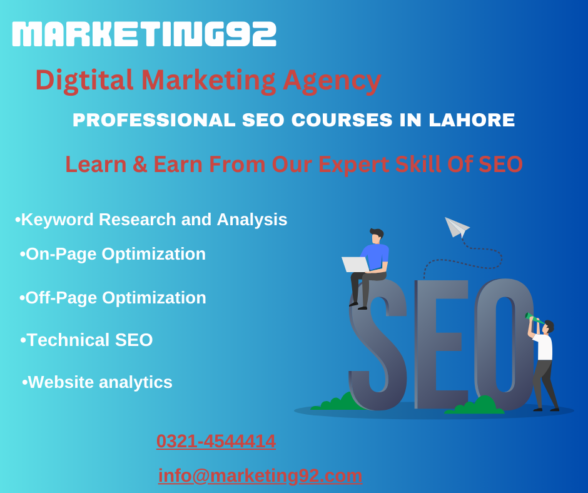 Advanced SEO Courses & Trainings In Lahore, Pakistan | Marke