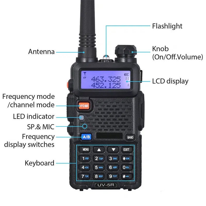 Walkie Talkie | Wireless Set Official Baofeng UV-5R Two Way