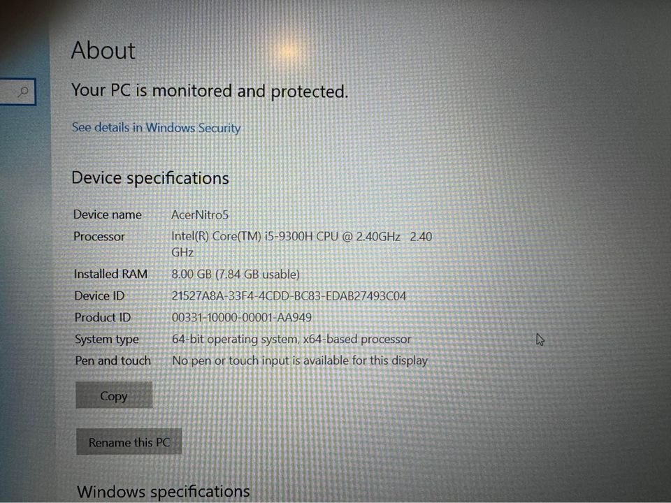 Acer Nitro 5 – Gaming laptop