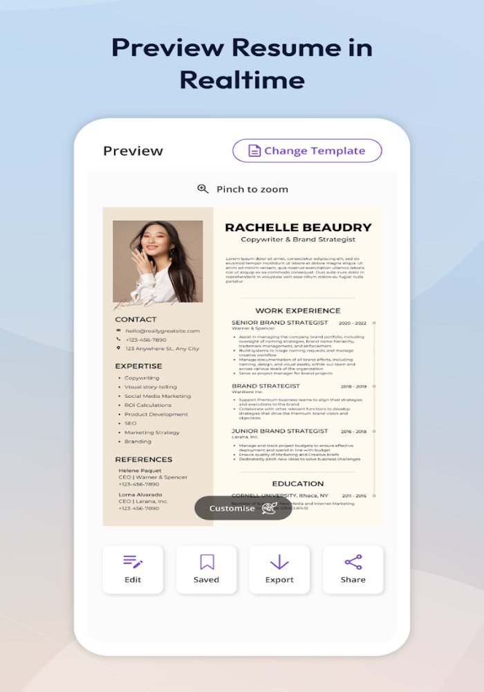 My Resume Builder CV Maker App