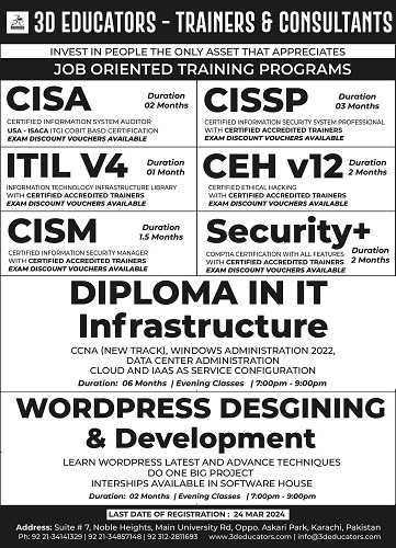 PROFESSIONAL IT TRAINING PROGRAMMES