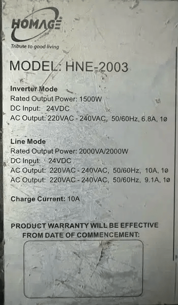Homage UPS HNE-2003