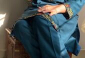 2pcs women’s stitched linen sequins embroidered suit