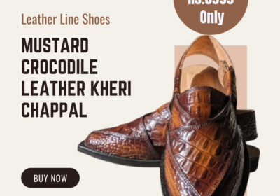 Mustard-crocodile-Leather-kheri-chappal-2