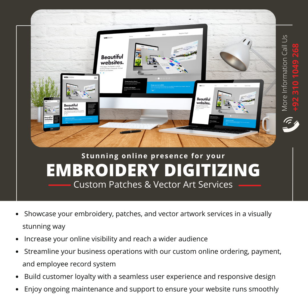 Boost Your Embroidery & Art Business with a Custom Website!