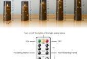 Flameless LED Candles with Timer 5 Pc Flickering Flameless C