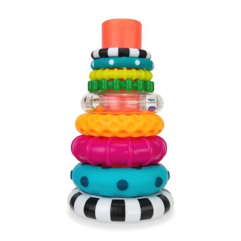 Sassy Stacks of Circles Stacking Ring STEM Learning Toy, Age