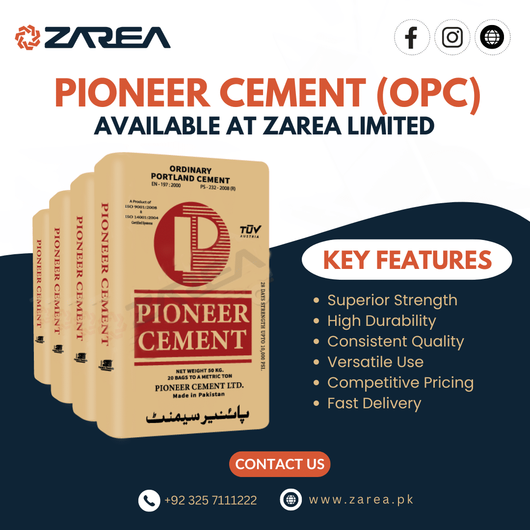 Pioneer Cement (OPC) Now Available At Zarea Limited
