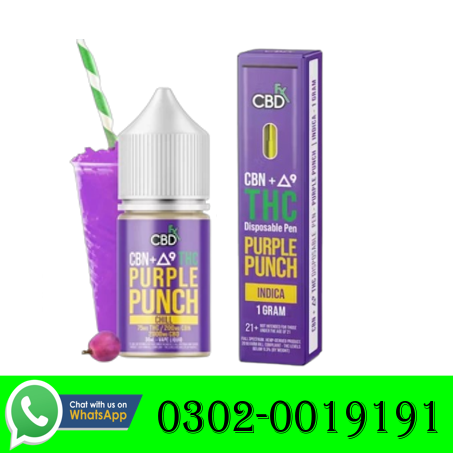 THC VAPE JUICE PURPLE PUNCH IN PAKISTAN / 03020019191