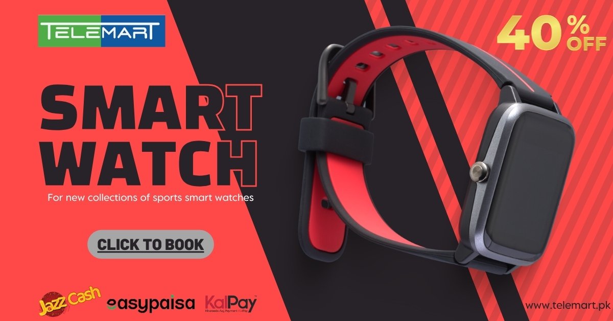 Exciting Announcement from Telemart Pakistan! Smart Watch.