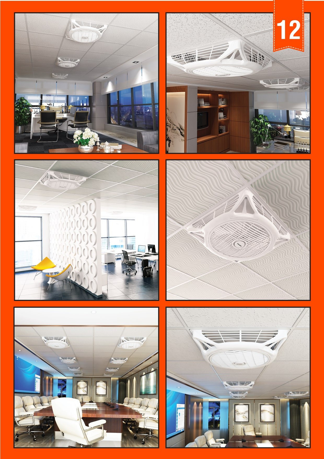 Voldam False Ceiling Fan 2×2 18″