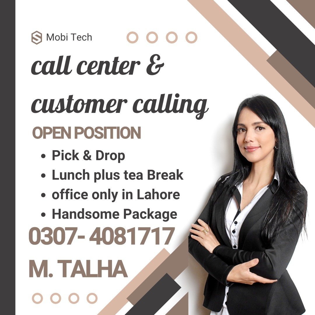 Call Center jobs for Males and Females