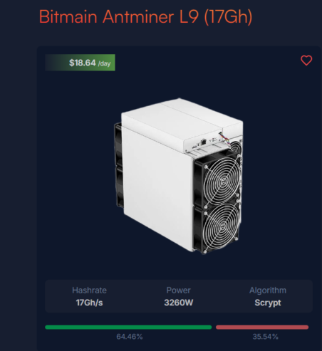 Bitmain Antminer L9 (17Gh)