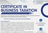 Certificate In Business taxation