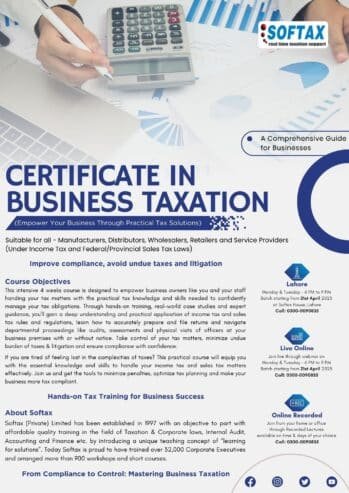 Certificate In Business taxation